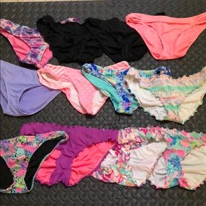 12 assorted bathing suit bottoms- Victorias Secret